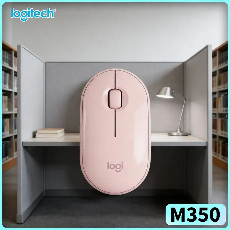 Logitech M350 Office Optical Mouse - Slim Shape, Silent Clicks, Dual Mode, 77g Light, Home Work Study Helper