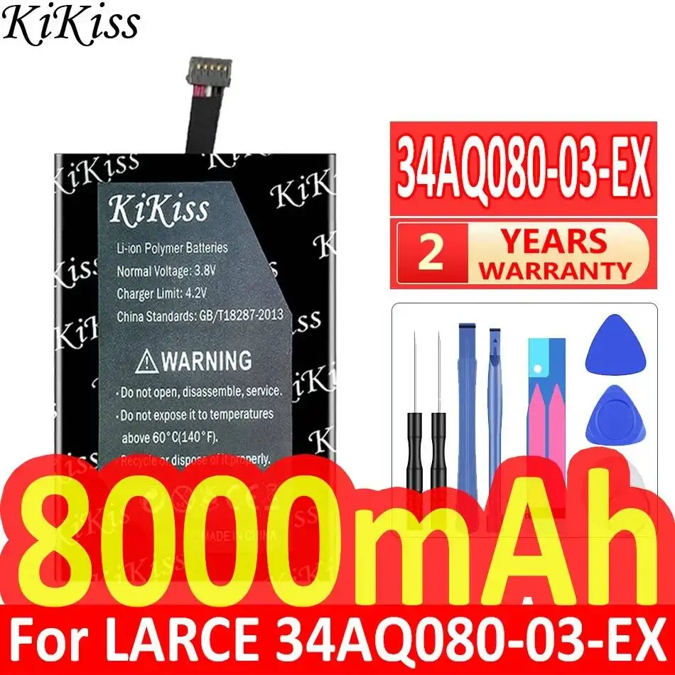 8000mAh Product OF Undefined Type Battery Long Lasting For Larce 34AQ080-03-EX Premium Replacement