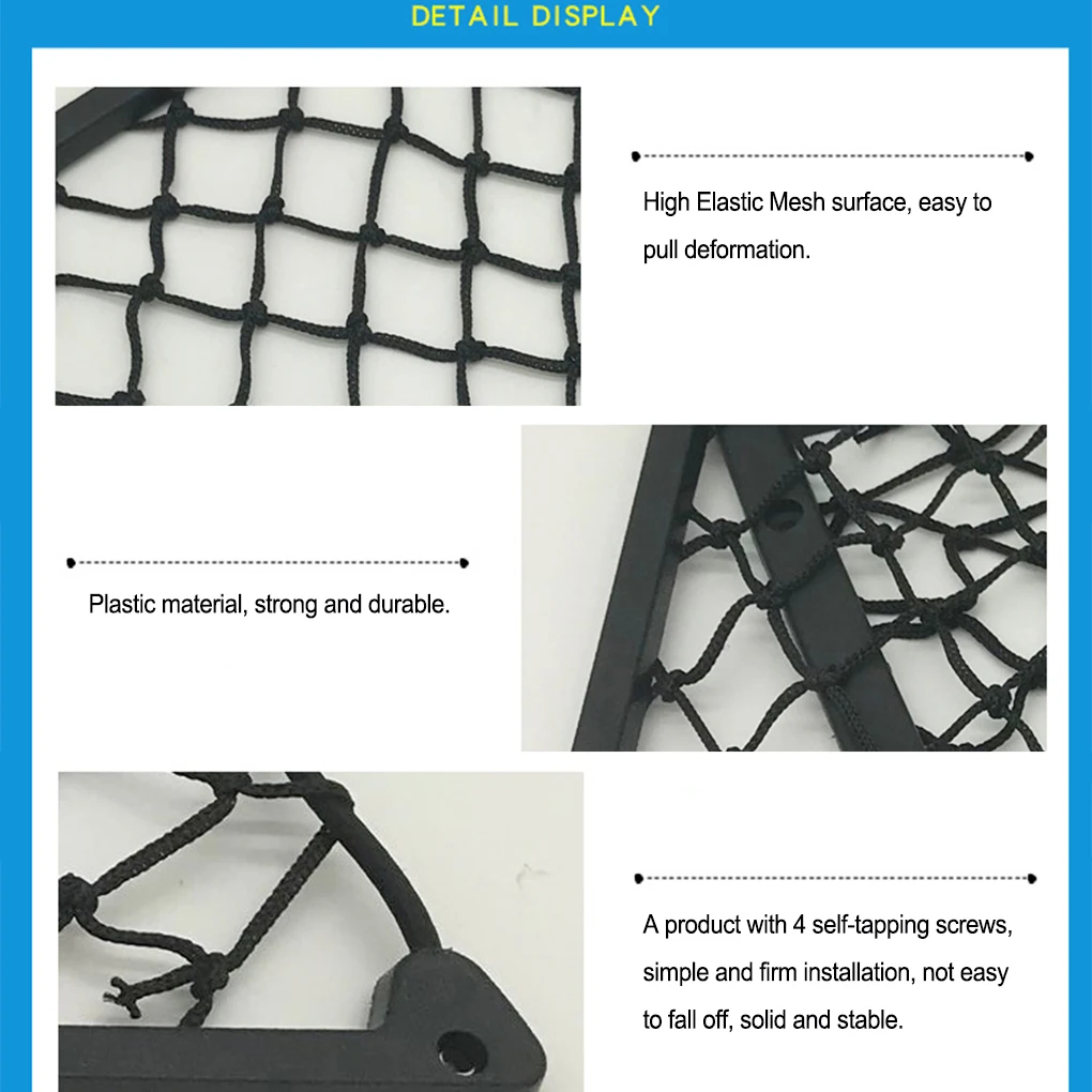 ユニバーサル車のトランク貨物大容量ネットホルダーバッグツール領収書オーガナイザー収納ラック自動車 1 個