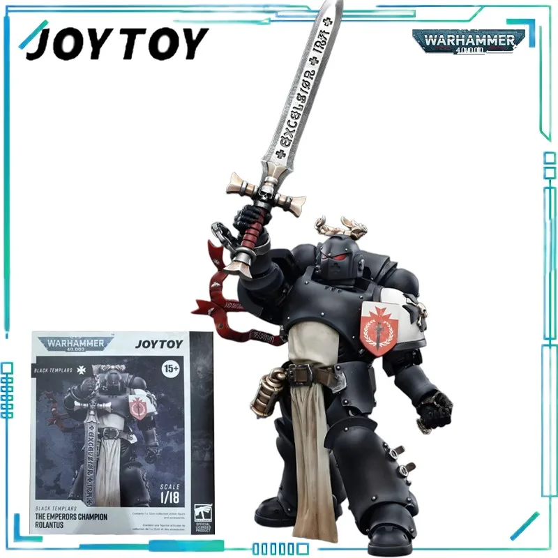 JOYTOY Oryginalny Warhammer 40000 Marszałek Badkras z Czarnej Katedry Emperorskiego Wojownika Rolanda Gotowy Model Kolekcjonerski