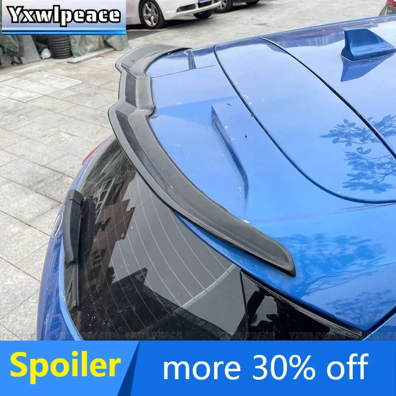 

For Ford New Focus 2019 2020 2021 ABS Glossy Black/Carbon Look Rear Roof Spoiler Trunk Lip Wing Body Kit Accessories