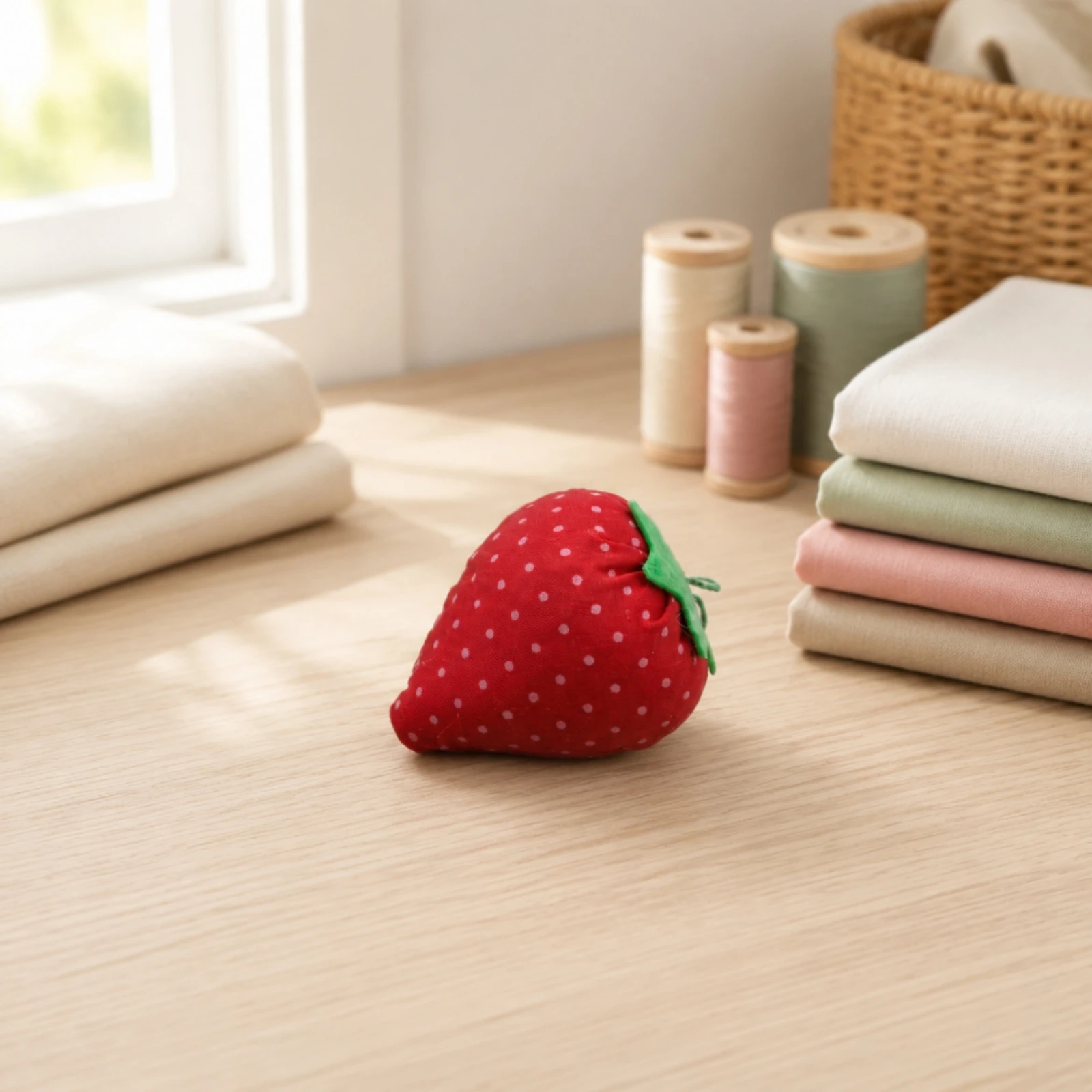 Strawberry Sewing Pin Cushion  - Textile And Sewing Supply ulasan dan harga