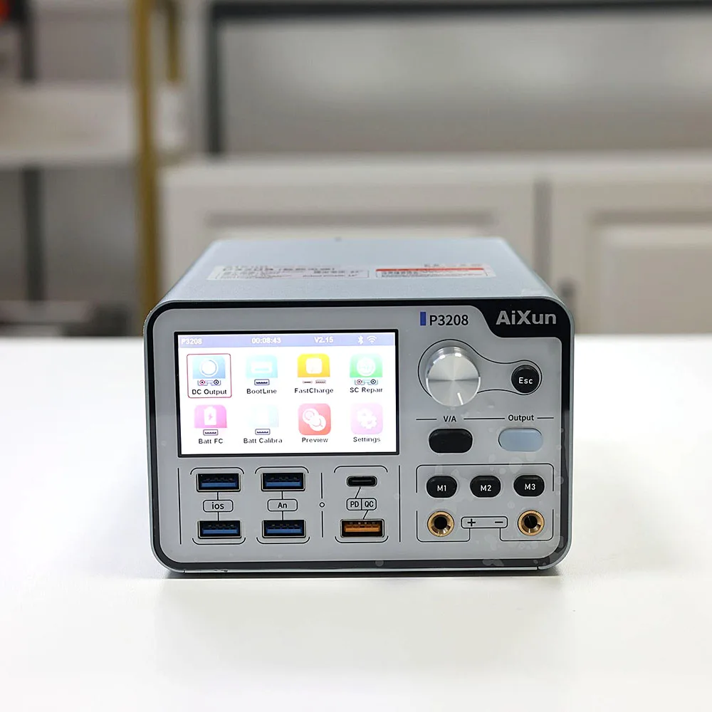 AiXun P3208 32V/8A Smart Geregeltes Netzteil Für iPhone 6-14ProMax Ein-taste Power-on test Motherboard batterie Schnelle Lade