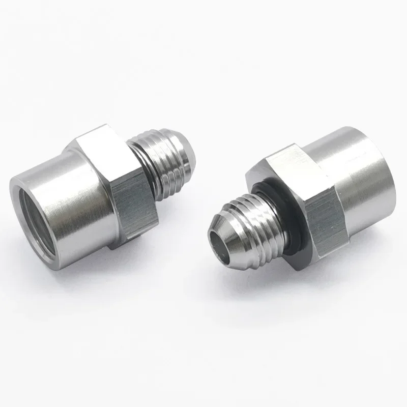 2 قطعة تركيبات متخصصة من الألومنيوم إلى AN6 لـ GM OBS إرسال M16 x 1.5 إلى -6AN تركيب مع حلقة مطاطية لتركيب الإرجاع