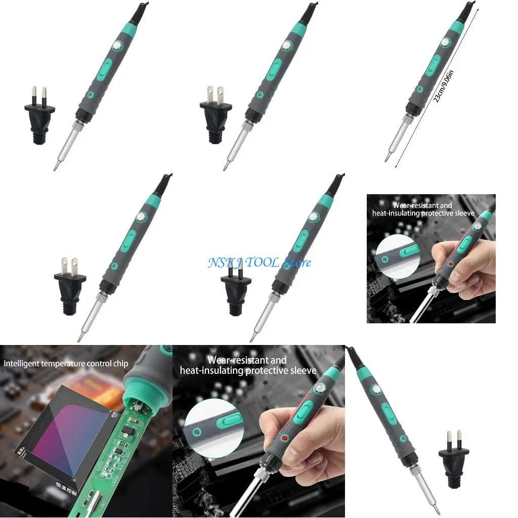 

L8RC Electric Soldering Iron 80W Adjustable Constant Temperature 200-500℃ Fast Heat