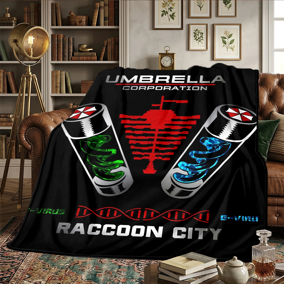 Resident Evil Print Flanelldecke, warm – bequem, für Stühle, Reisen – HE49