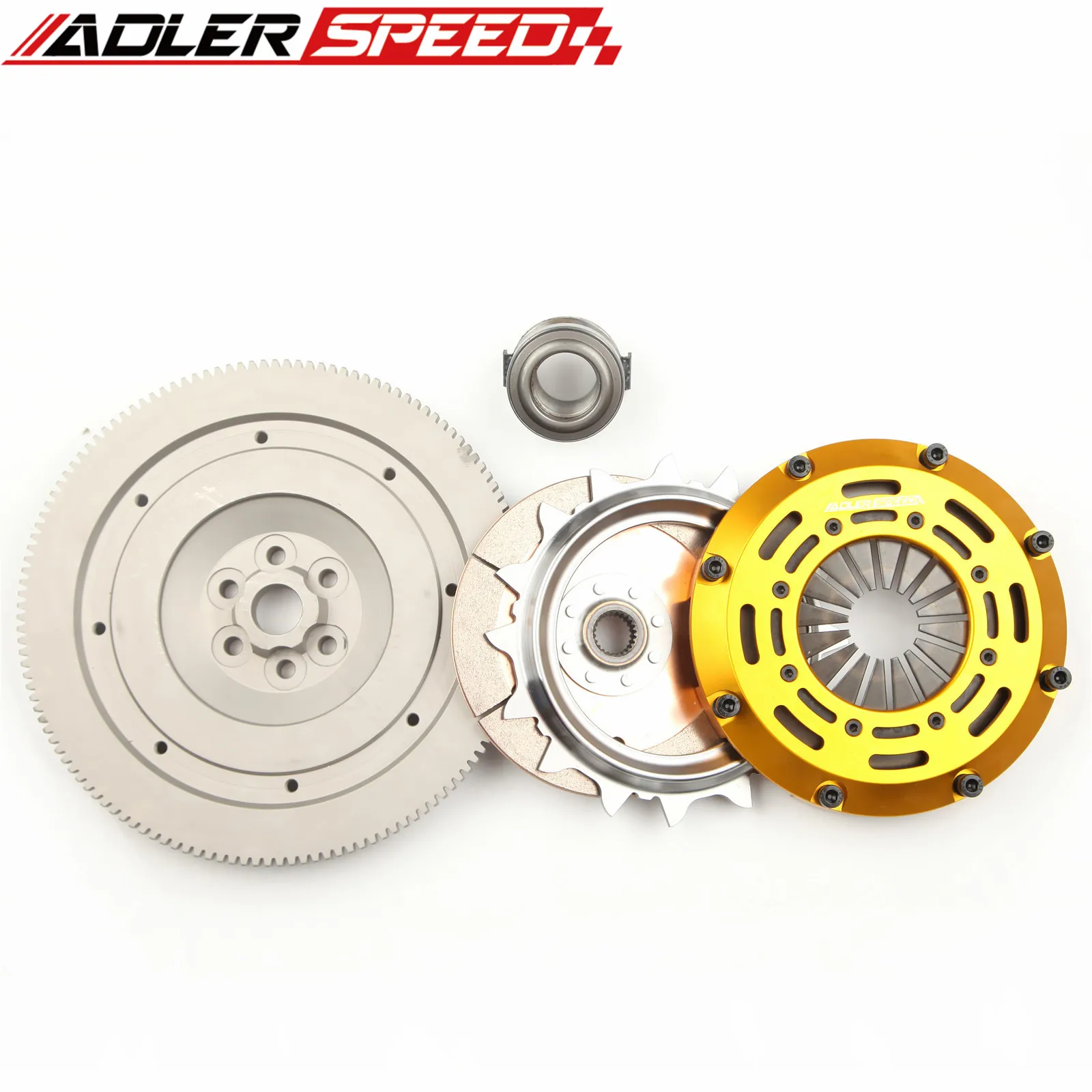 DISCO ÚNICO DE EMBRAGEM DE RACING ADLERSPEED + FLYWHEEL Para 2000-06 AUDI TT QUATTRO 1.8T 6 velocidades