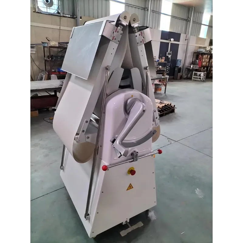 Dough Sheeter Machine Electric Floor Standing Stainless Dough Flattener Commercial Tool for Croissant Bakery Production Line