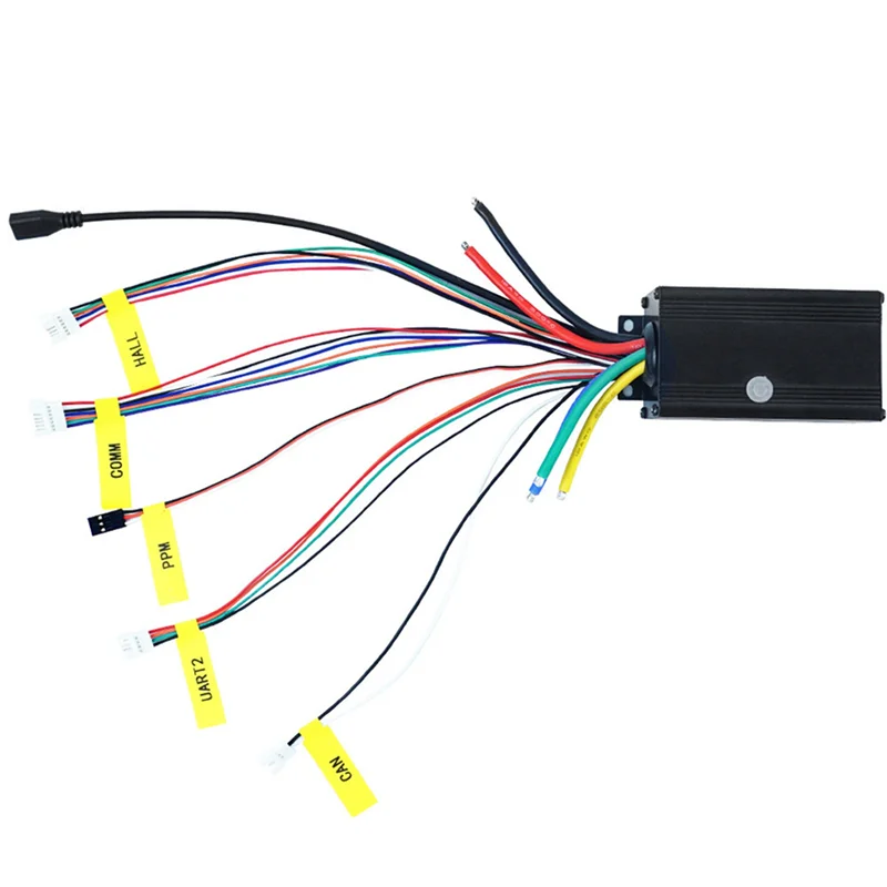

3X Brushless Motor Controller 75100 FOC Single Drive ESC For Electric E-Bike Scooter 4-16S 50A 75V Speed Controller