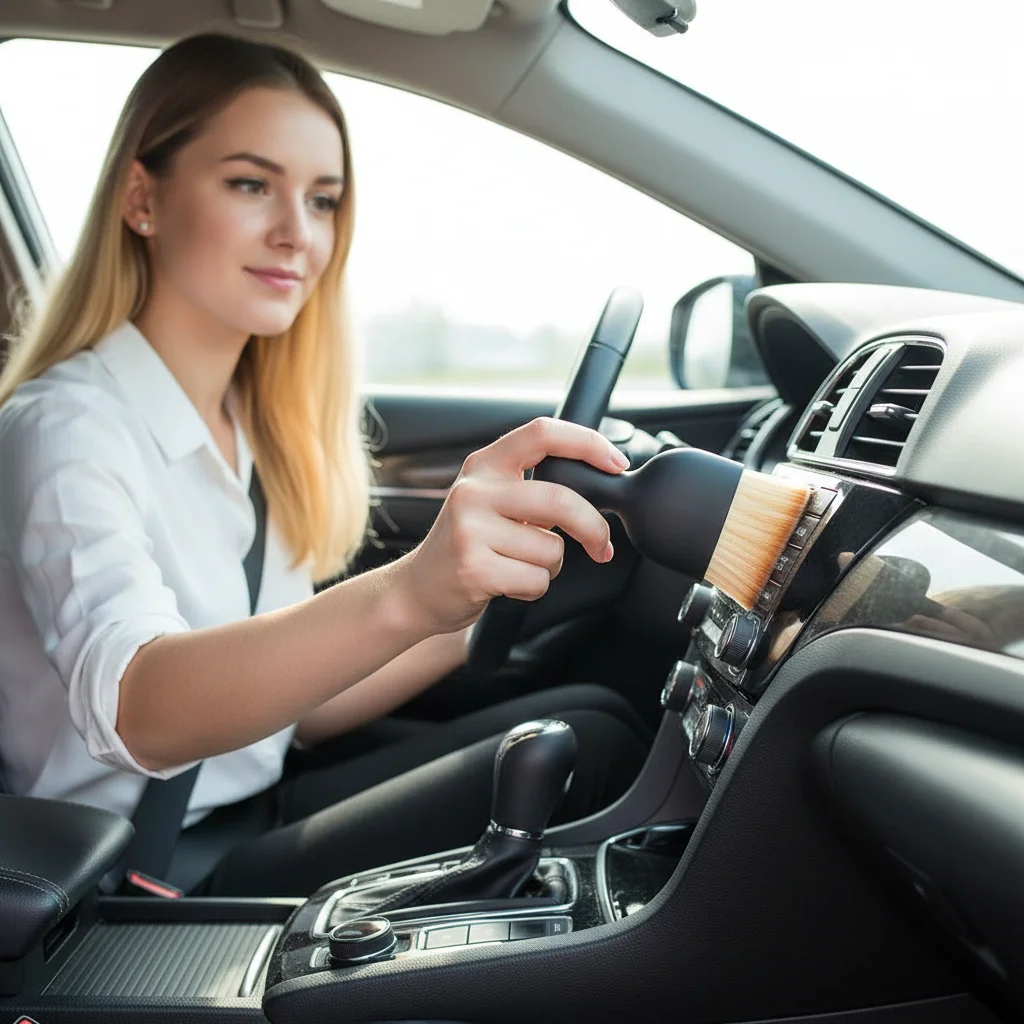 

Home Tool Dashboard Soft Dust Removal Detailing Clean Car Interior Cleaning Brush Makeup Brush