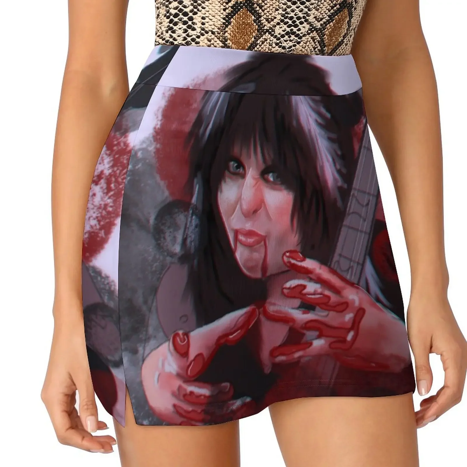 

Blackie Lawless Portrait Mini Skirt skirts for woman japanese fashion short skirts for women Womens dresses