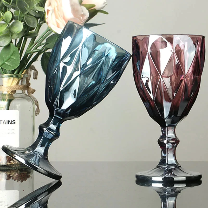

Nordic Carved Glass Wine Glasses Juice Cups Wedding Party Red Wine Champagne Flutes Goblet for Bar Restaurant Home as Gifts