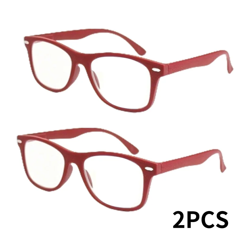

2pcs Classic Rectangular Reading Glasses with a And Stylish Design, Durable And Sturdy, Featuring a Textured Design Suitable for Both Men And Women, Comfortable to Wear, And Ideal for Computer Reading, The Perfect Gift Choice