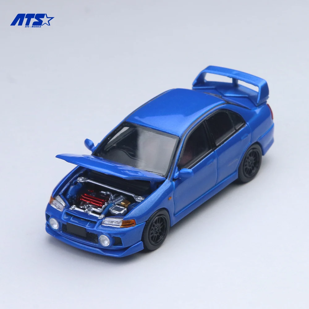 *Pre-order*ATS 1:64 Evo 4th Generation - Blue Small-Scale Simulation Alloy Car Model for Collection&Display&Gift