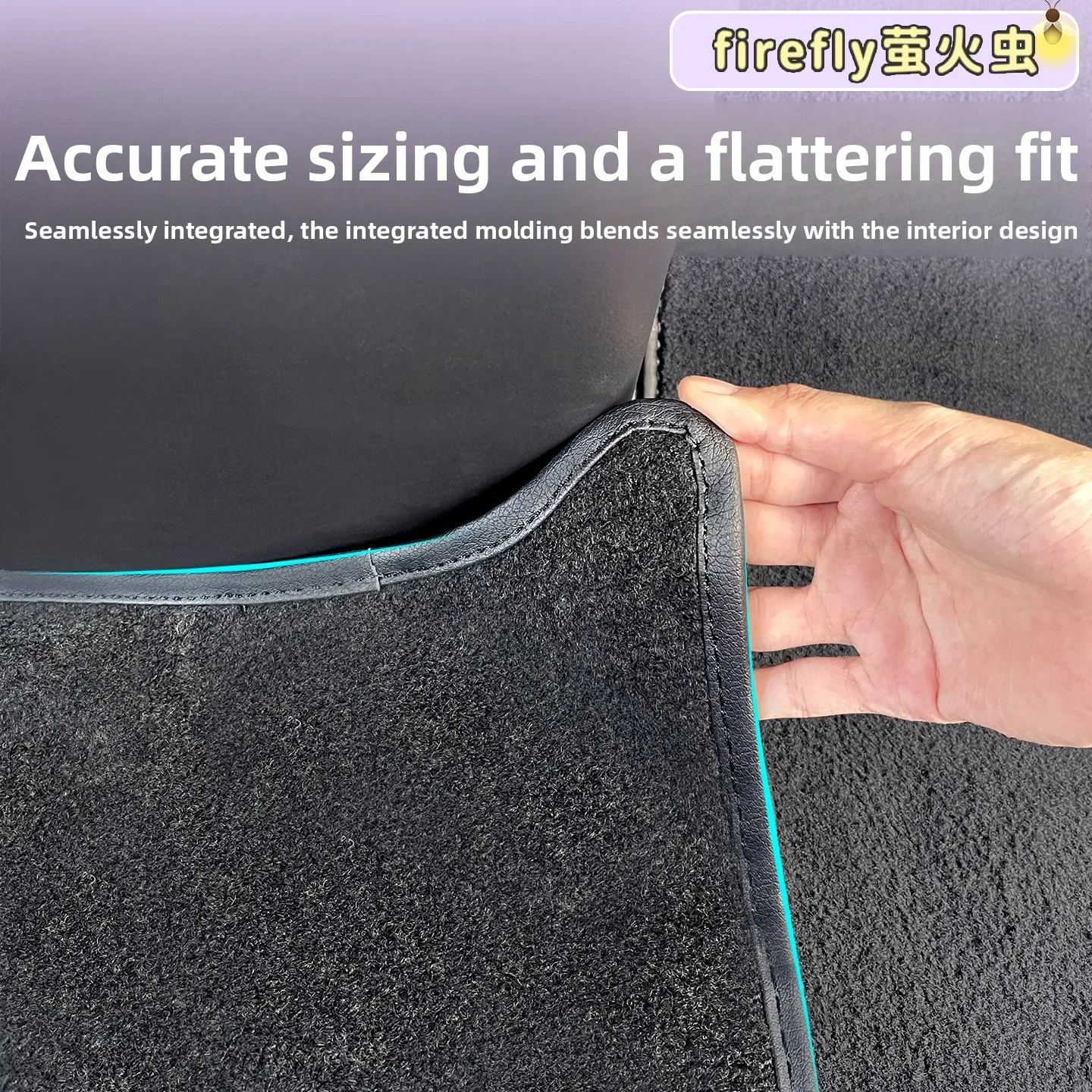 Car Main and Passenger Front Bridge Aisle Pad Protective Mat Waterproof Dirt-resistant Easy To Clean Interior for NIO Firefly