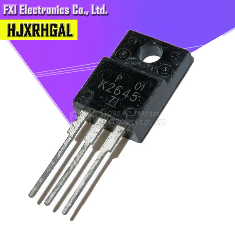 10pcs 2SK2645 K2645 TO-220F 600V 9A 1.2 MOSFET N-Channel transistor new original