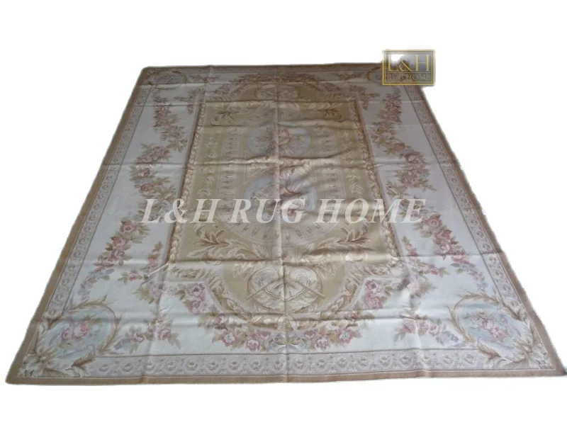 

Free shipping 8'x10' French Aubusson weave rugs handmade aubusson carpets