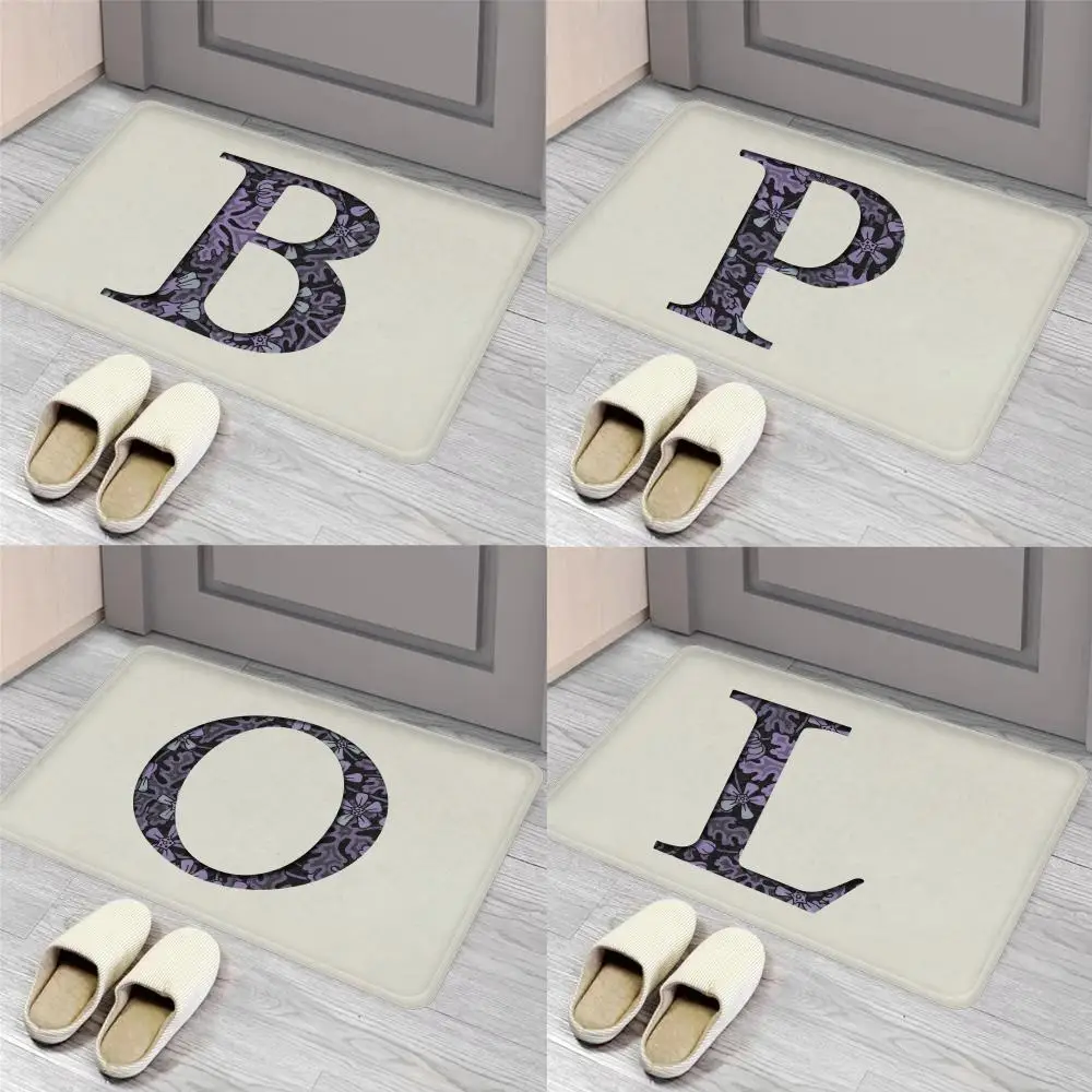 

Letter Floor Mat Entrance Door Mat Nordic Style Home Doormat Bathroom-Toilet Mats Bedroom Hotel Decor Mat