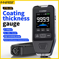 FNIRSI CTG-20 Car Paint Thickness Gauge Electroplate Metal & Putty Powder Coating Thickness Gauge for Car 0-1400um Fe nFe Fe+Zn