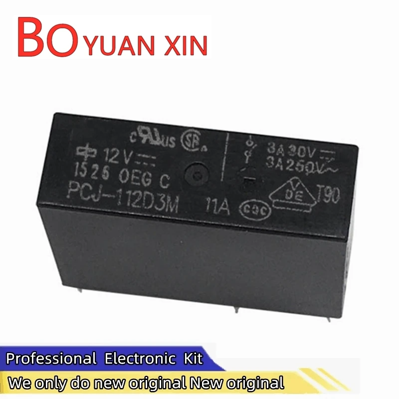 New original relays PCJ-105D3M PCJ-112D3M PCJ-124D3M 4-pin relay replace G5NB HF46F