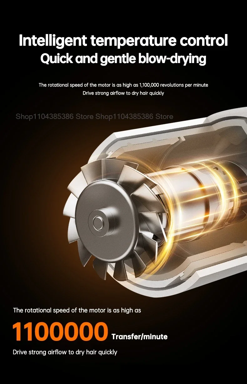 مجفف شعر احترافي بدون أوراق 220 فولت أيون سالب سريع الجفاف منزلي قوي ثابت مرفق متحرك أنيون مجفف شعر كهربائي