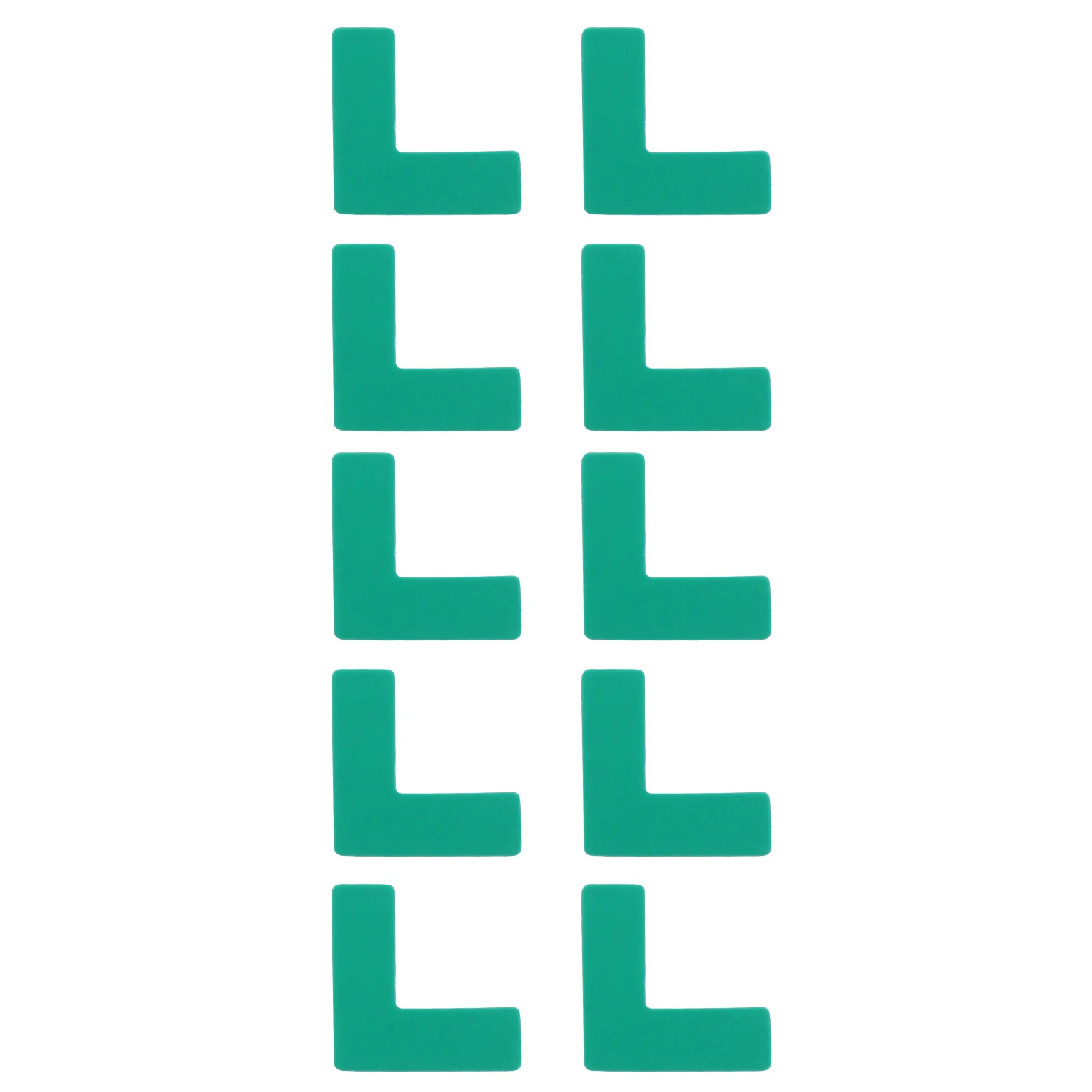 100 Pcs Positioning Warning Sign Decal Stickers Self Adhesive Copper Plate Floor Marking Removable Traffic Safety Signs