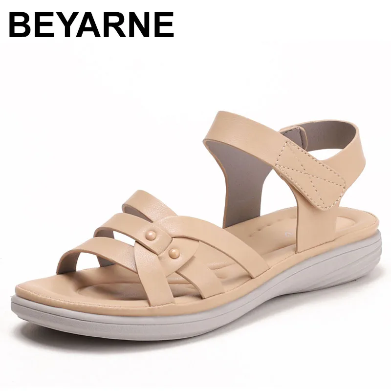 

Пляжные женские сандалии, летние женские туфли на платформе в лаконичном стиле с вырезами на танкетке, черно-коричневые туфли с открытым носком