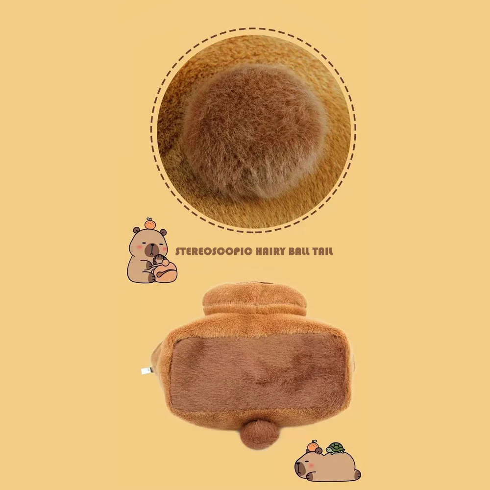 카피바라 크로스바디 백 조절 가능한 대용량 카피바라 백팩(어깨끈 포함) 입체형 어깨 백팩