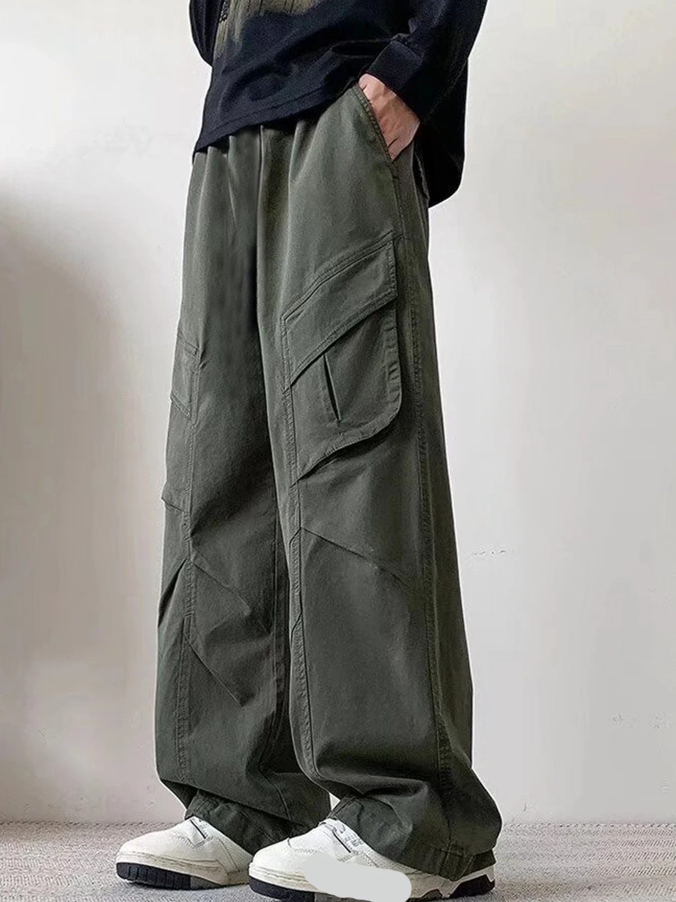 

Spring and Autumn Outdoor Men's Quick Drying Pants, Work Pants, Easy to Care for Casual Pants, Commuter Bathroom Pants, Loose Wo