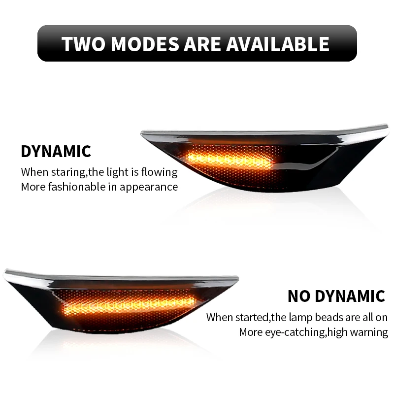 

2PCS LED Side Marker Lights Turn Signal Lamps Canbus For Porsche 991 Carrera S 4 4S 12-16 GTS GT3 981 Cayman 14- Boxster 13- 718