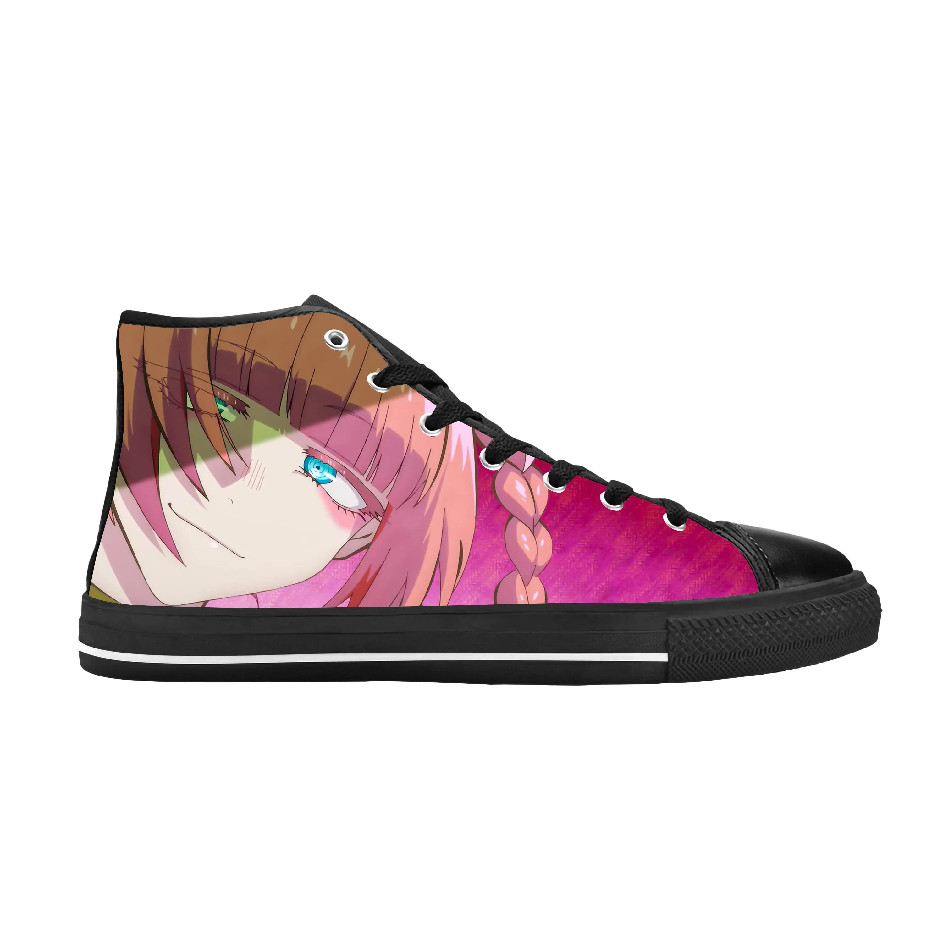 Japanse Anime Call Of The Night Nanakusa Nazuna Casual Stoffen Schoenen Hoge Top Comfortabele Ademende 3d Print Heren Dames Sneakers