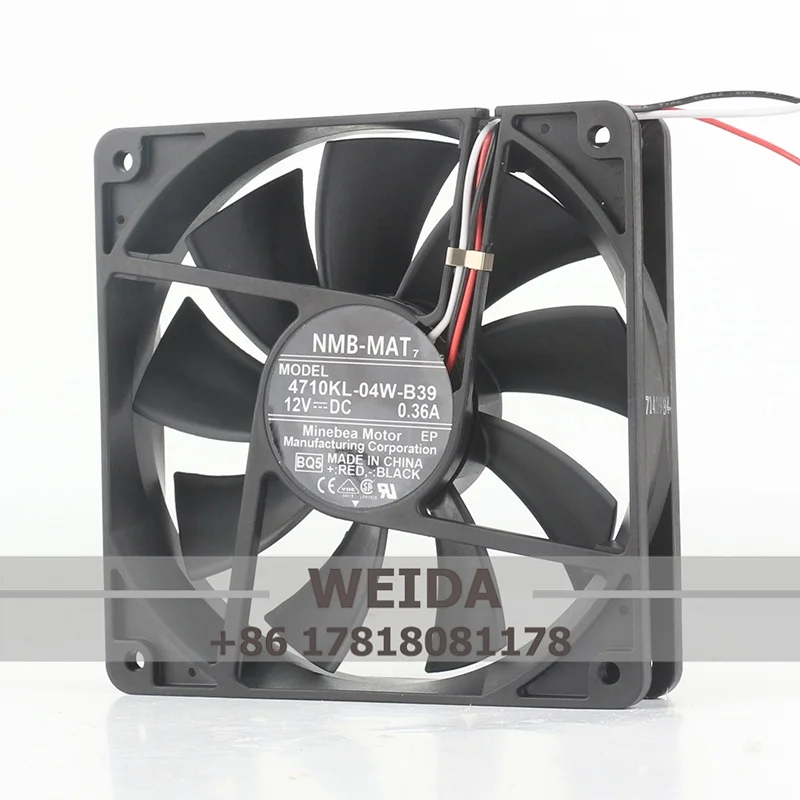 New and original NMB condition brand-new 4710KL-04W-B39 case with 12025 120X120X25MM cooling fan silent DC12V 0.36A