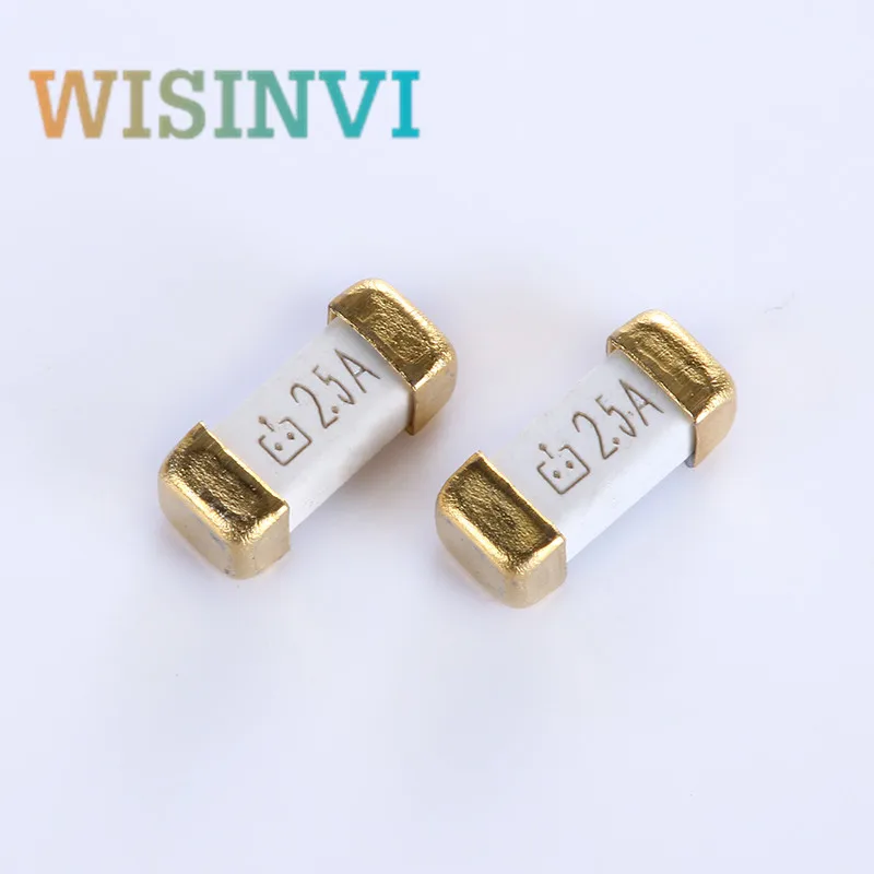 50 PCS Gold Foot WDS2410-T250 1808 2410 2.5A  SMD Fast Blow Fuse 2410 125V 220V 250V  Ultra-rapid Fuses