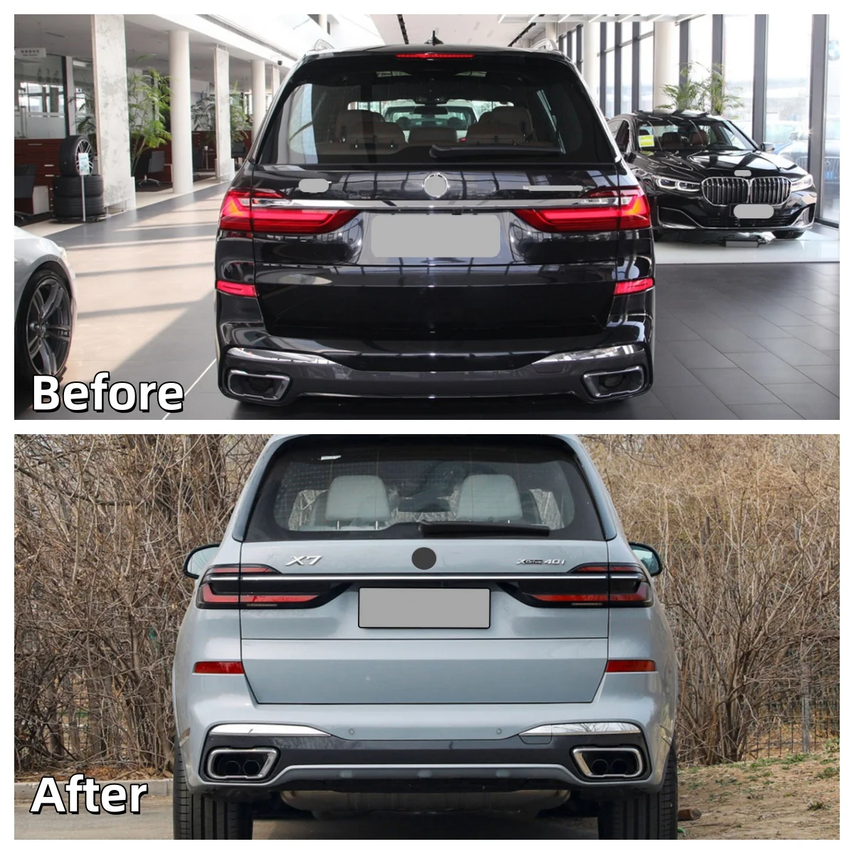 لسيارات BMW X7 G07 2019-2022 MT طقم هيكل تجميل سهل التركيب أجزاء تعديل السيارة الجديدة #5