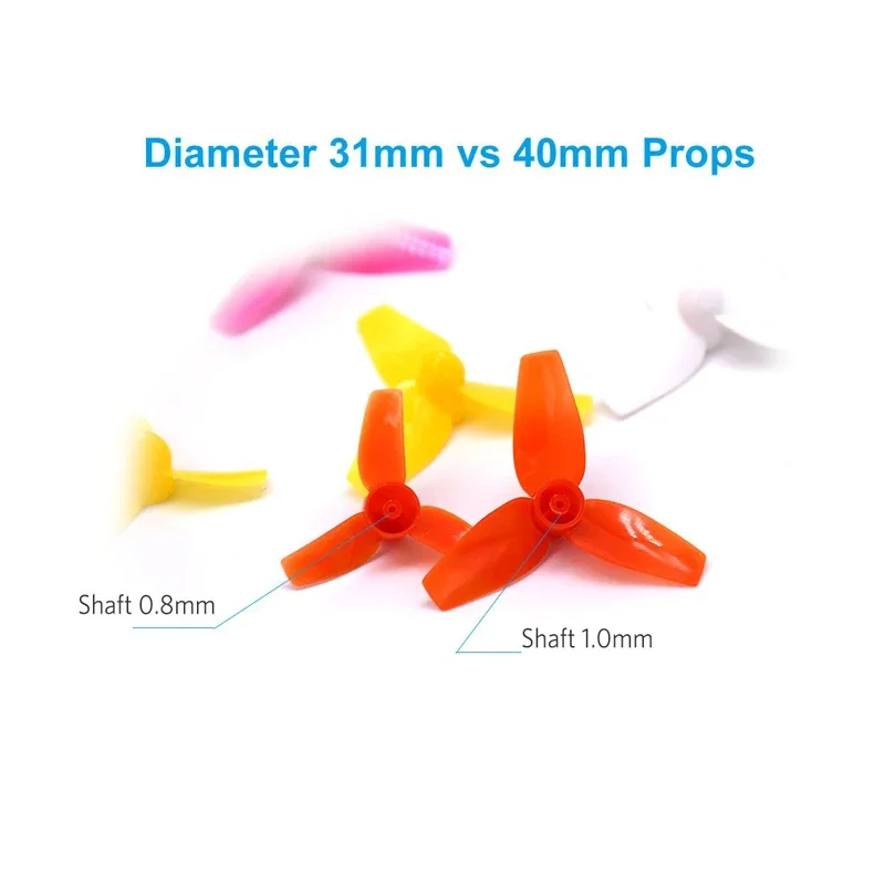 

BETAFPV 4 Sets 40mm 3-Blade Props 1.0mm Shaft for 720 Motor Tiny Whoop Quadcopter Beta75 BNF