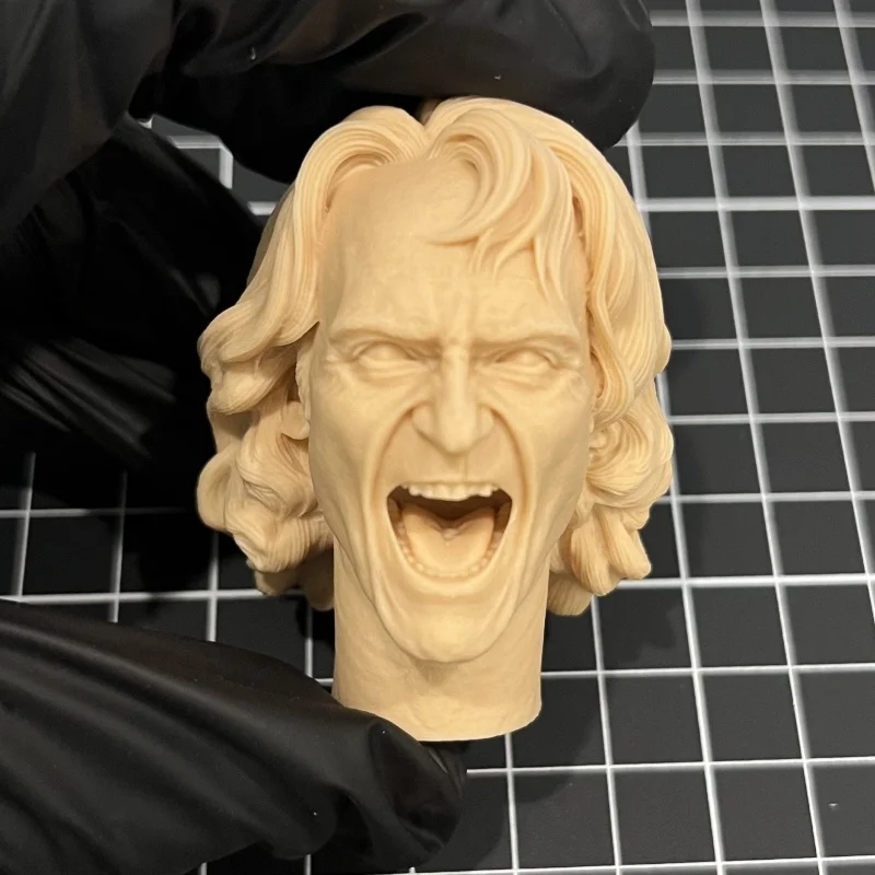 

1/6 Scale White Unpainted Clown Laughter Head Bust Resin Model for DIY Painting & Collectible Display