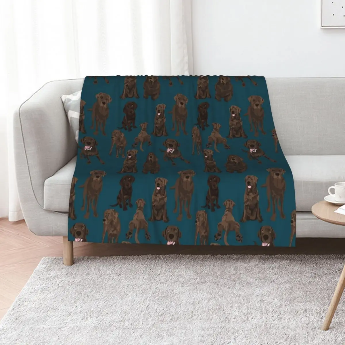Chocolate Labrador Throw Blanket Picnic Blankets Sofas Of Decoration halloween blankets and throws Thermal Hairy Blankets