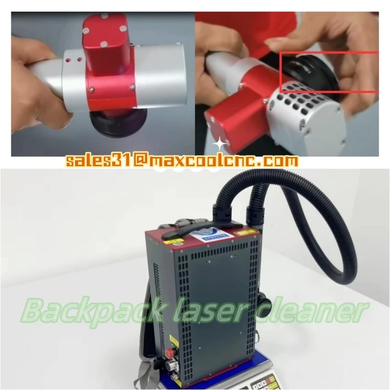 

100w Mini Backpack Fiber Laser Cleaning Machine MCQ-200 Pulse Lazer Oxide Layer Rust Oil Stains Remover Portable