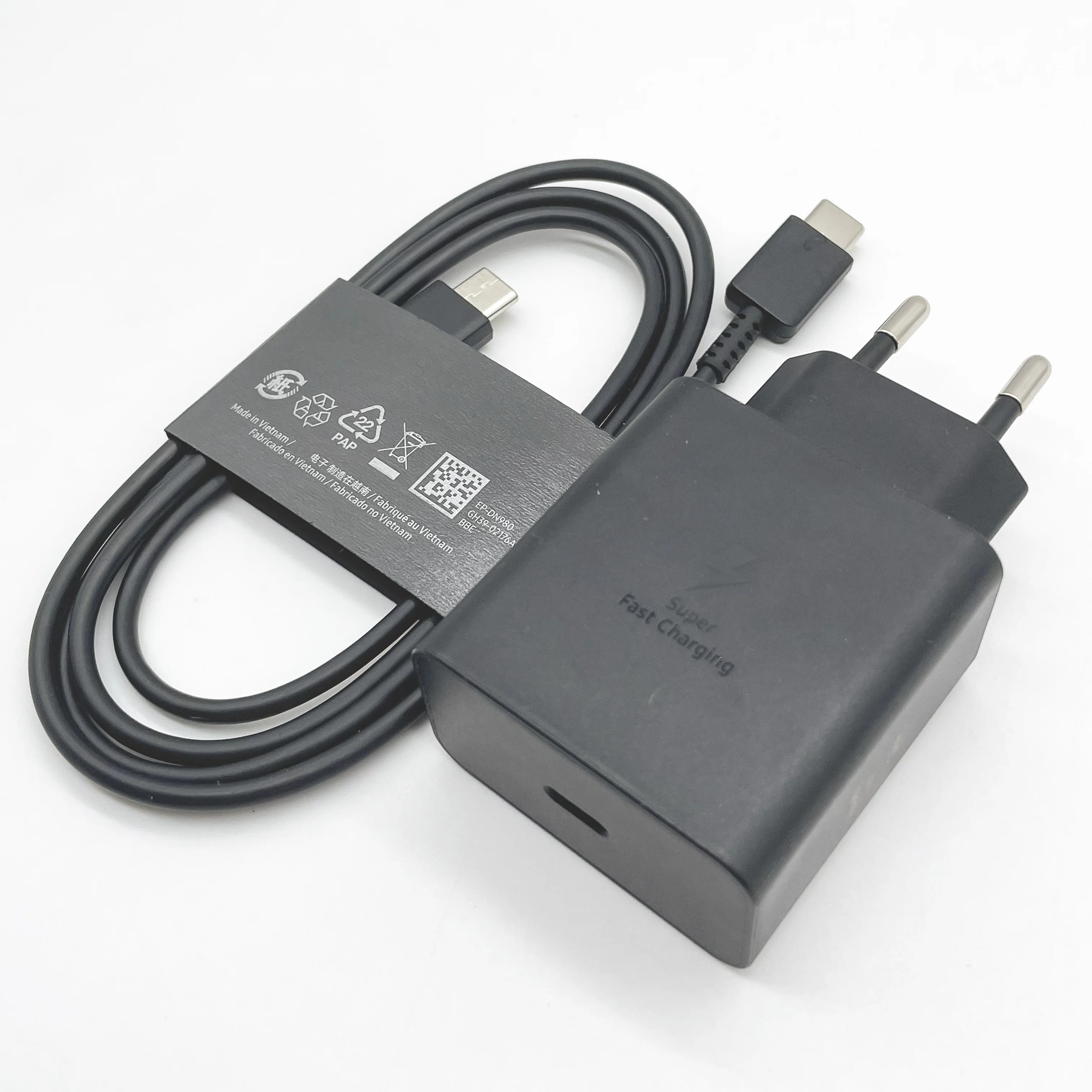 Cargador Superrápido de 60W PD EU 3A Tipo C para Samsung Galaxy S26 S25, Adaptador para Z Fold Filp 2 3 S10 Tab S7 A36 A56 A90 5G