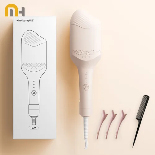 Imagen 1 del producto Rizador de pelo ondulado profundo de 40 mm con iones negativos - Plancha rizadora de temperatura ajustable para cabello ondulado de larga duración, antiencrespamiento