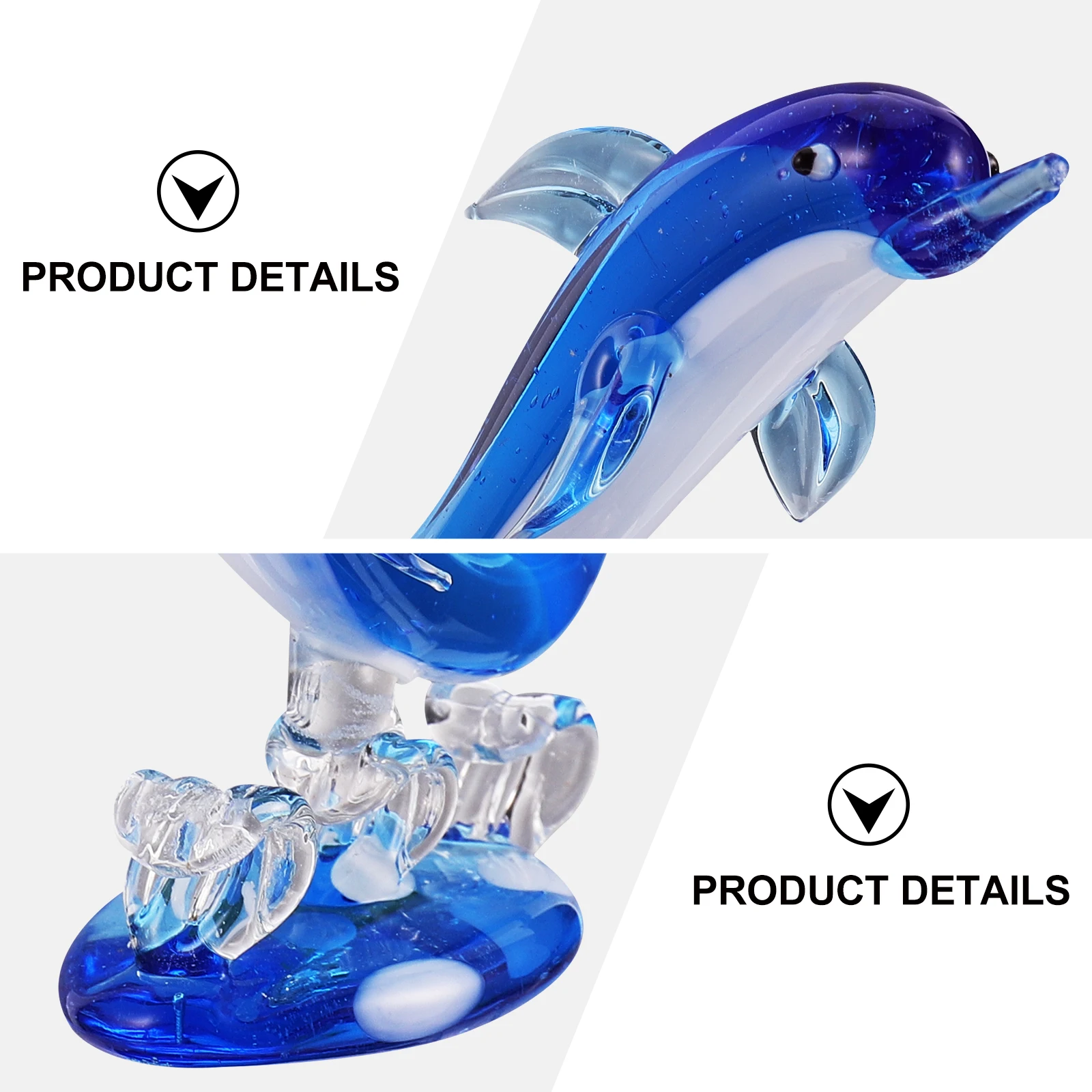 

1Pcs Attractive Dolphin Ornament Creative Shape High-Quality Material Home Office Decor Dolphin Ornament