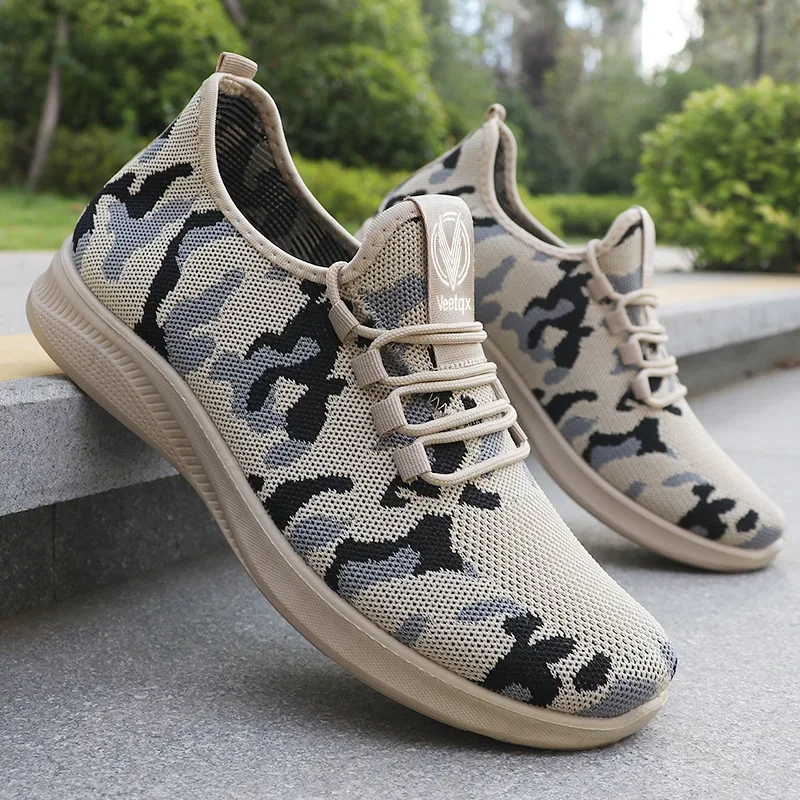 

Spring and Autumn Men's Soft soled Comfortable Work Shoes Men's Mesh BreathableCasual SportsShoes Outdoor Running Training Shoes