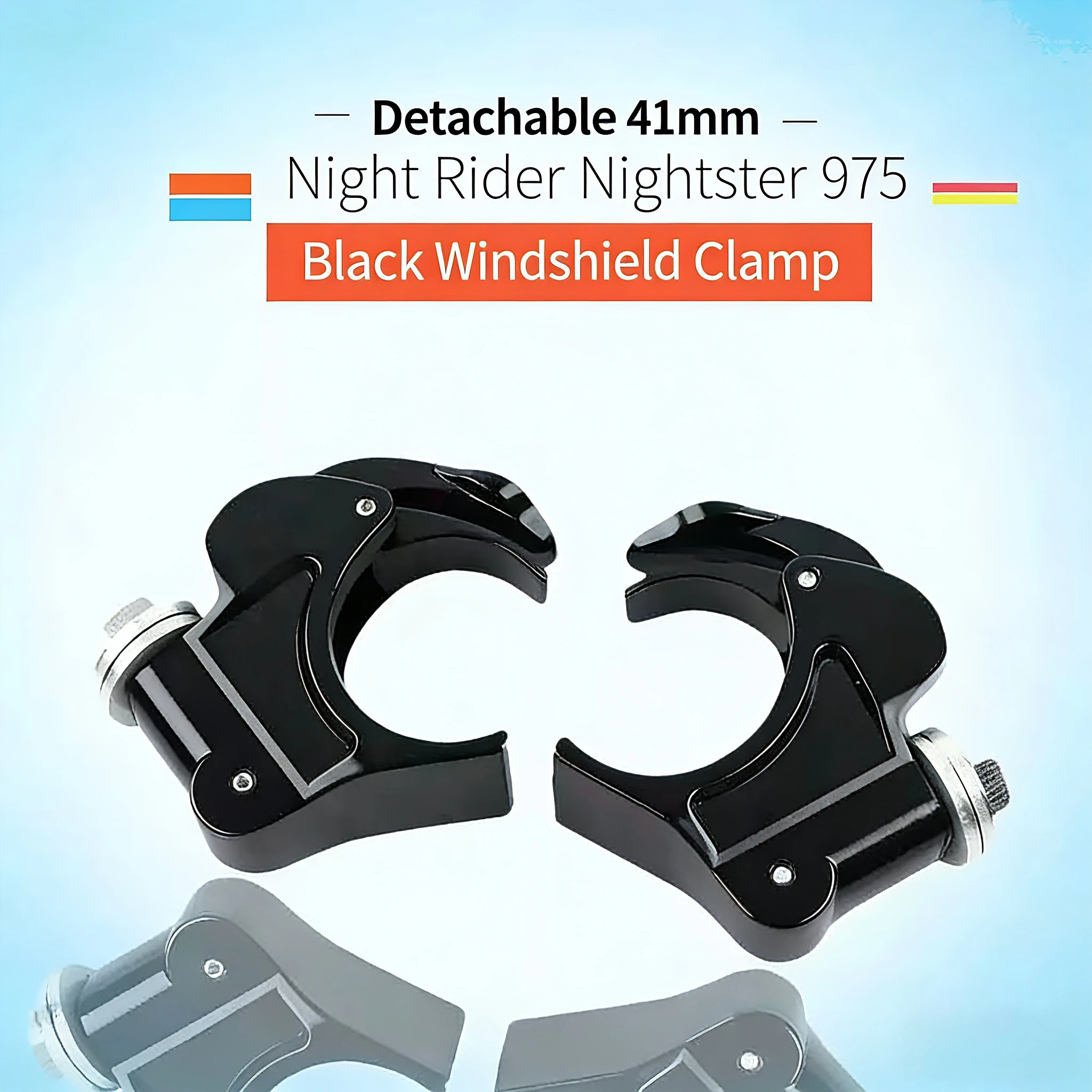 

Brand New 41mm Quick Release Windshield Clamps For Harley Nightster 975 Motorcycle Windscreen Mount Kit.