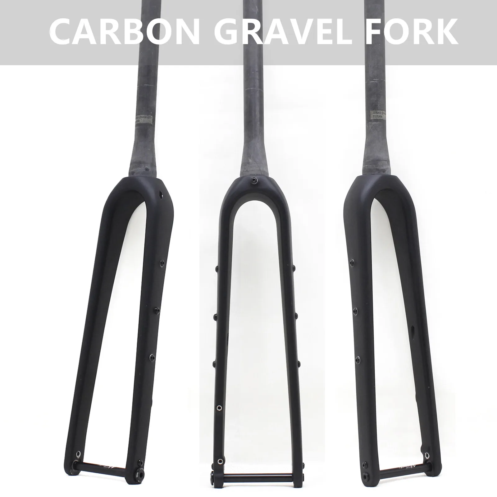 

Carbon Fiber Gravel Bike Fork Bicycle Part Front Fork 700X45C Bicycle Forks Thru Axle 100*12mm Cycling Touring Bike Parts 28.6mm