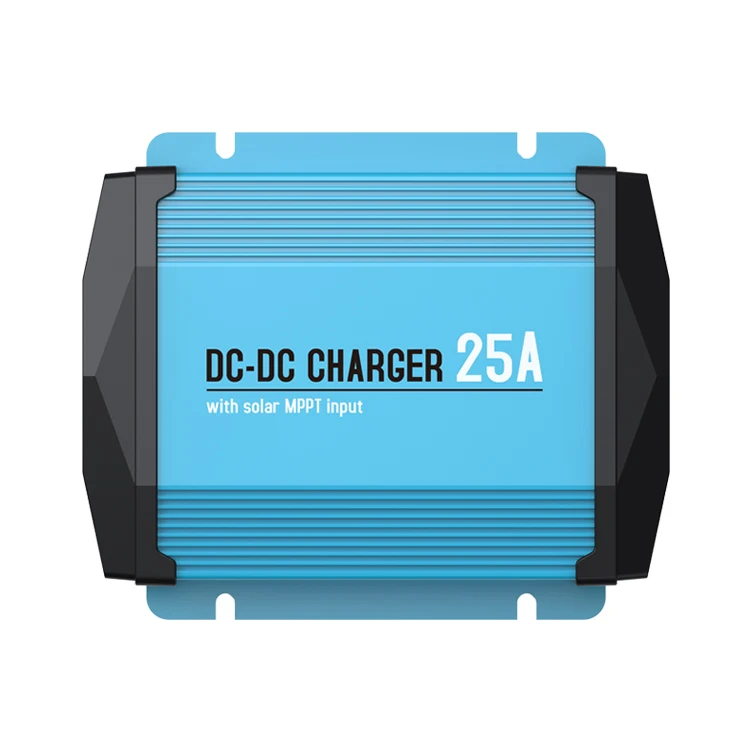25A Intelligent MPPT DC-DC Battery Charger for 12V 50-500Ah Solar Batteries IP66 for Car and Home Use