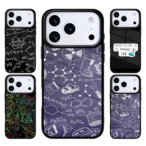 Science Chemistry Formulas Phone Case For iPhone 17 Air 16 15 14 13 12 11 Pro Max Plus