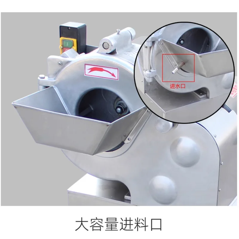 Коммерческая машина для нарезки кубиками, машина для нарезки овощей из нержавеющей стали, многофункциональная машина для нарезки кубиками мяса, 220 В