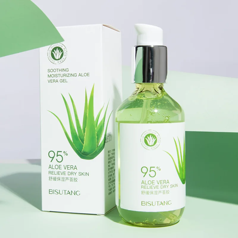 200g Hydrating, Moisturizing, Soothing, and Moisturizing Large Bottle Aloe Vera Gel Facial and Body Care Products