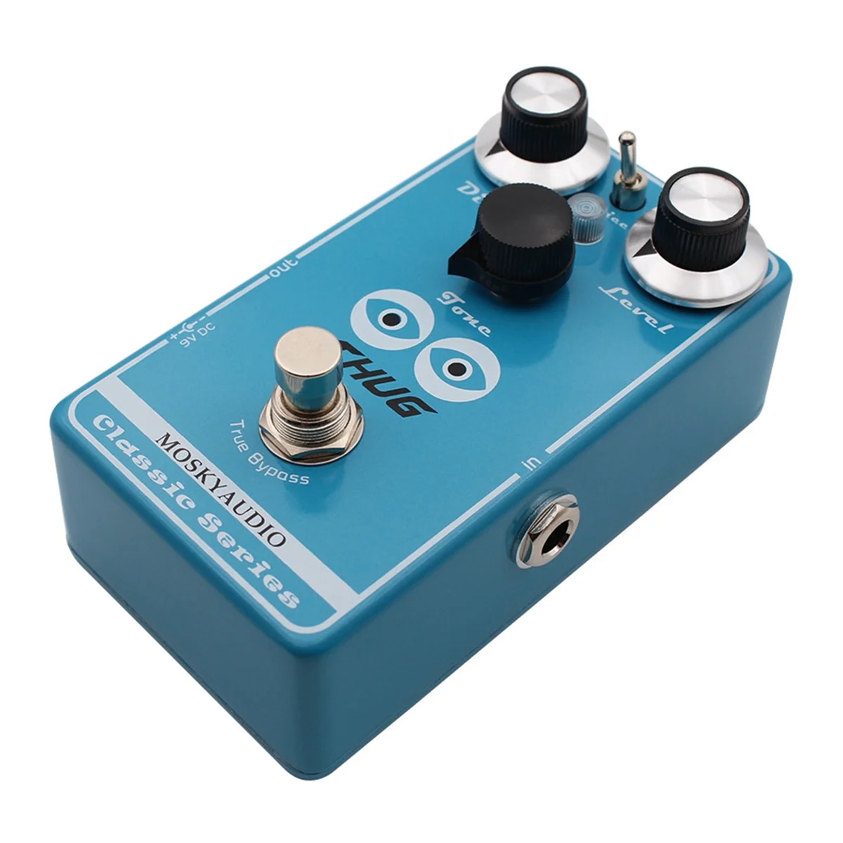 ABJQ Thug High Gain Classic Distortion Effektpedal für E-Gitarre, 3 Distortion Tone mit Dist Level und Tone Control