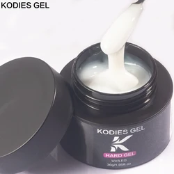 KODIES GEL Hard Builder Nail Gel Polish for Extension Thick Viscosity Milky White Sculpt UV Construction Gellak French Manicure